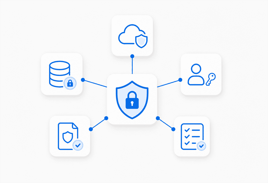 Segurança de dados e LGPD com proteção de informações, controle de acesso e governança